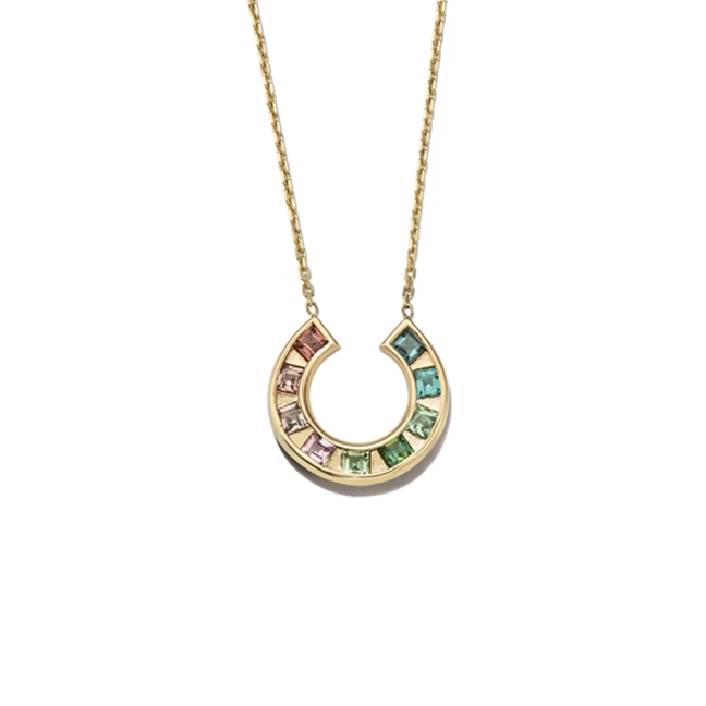 Collier Sundial Rainbow