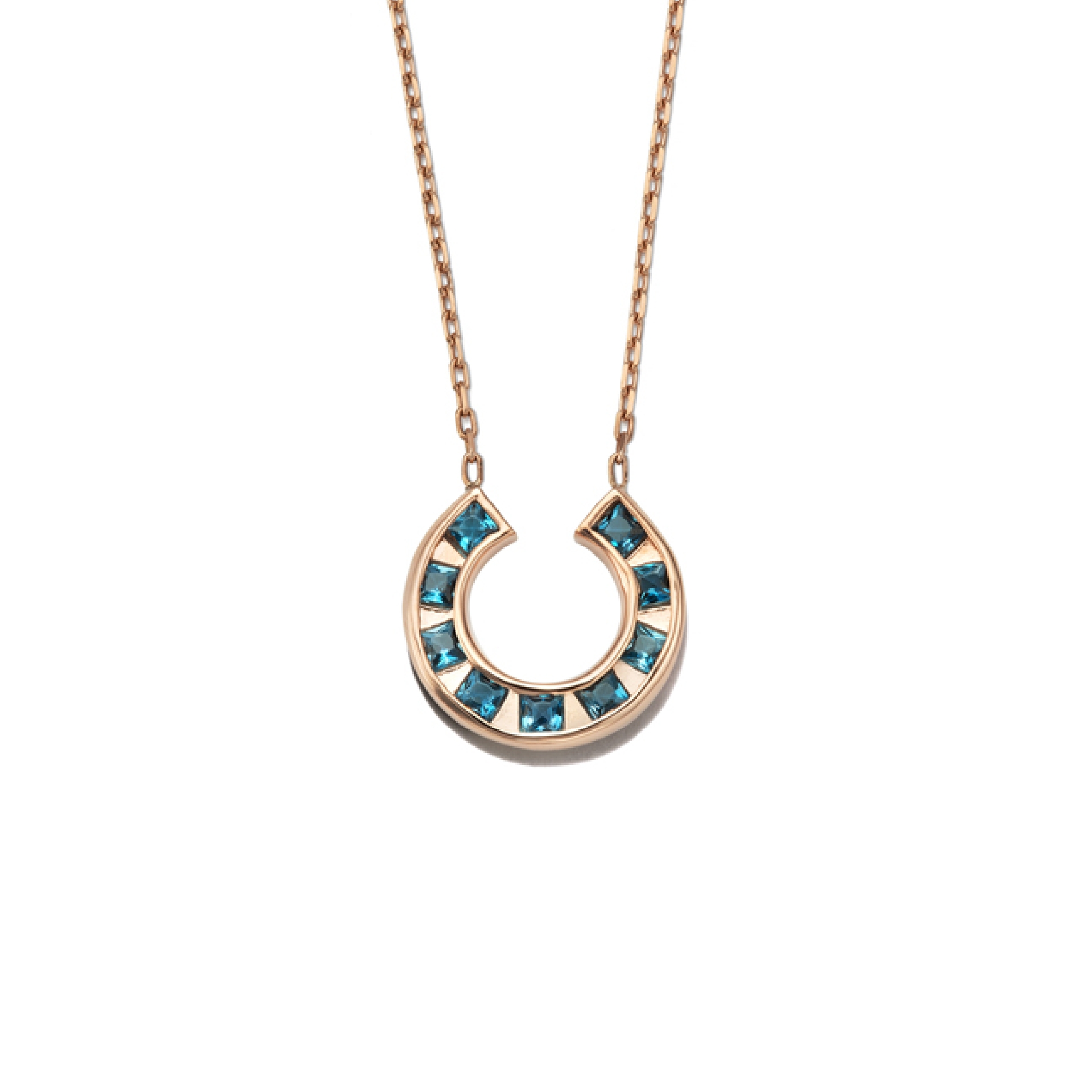 Collier Sundial bleu