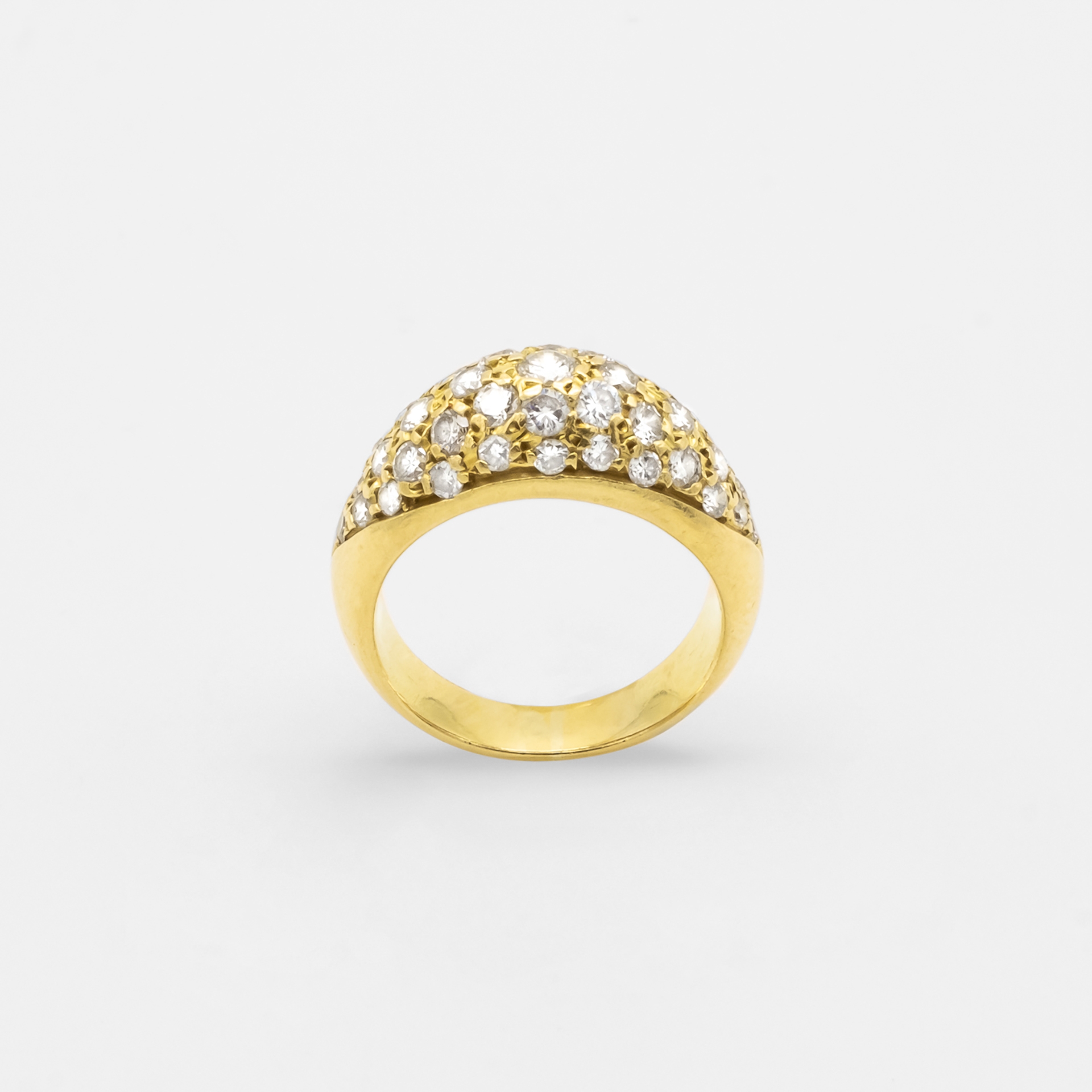 Bague jonc diamants