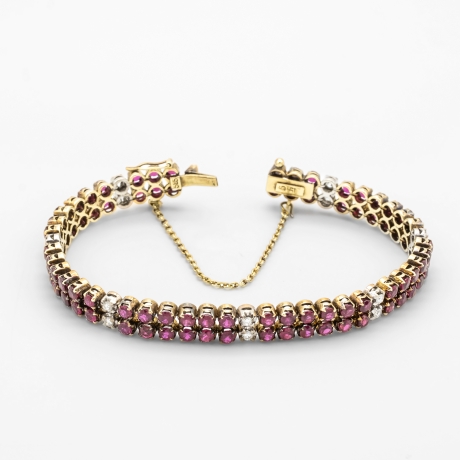 Bracelet Rubis et Diamants